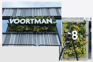 voortman logo en lichtreclame