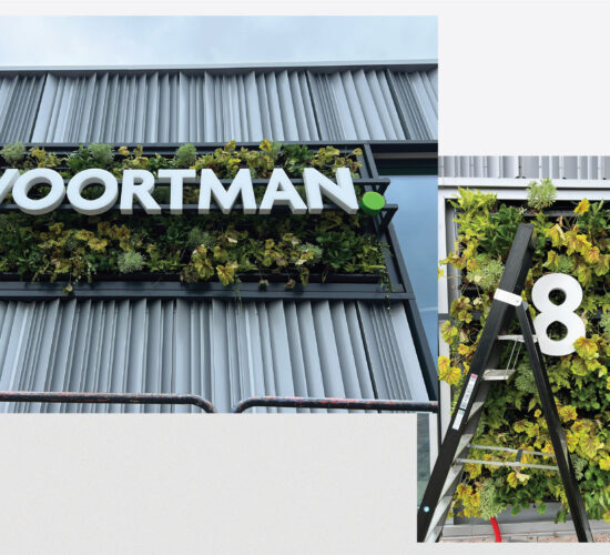 voortman logo en lichtreclame