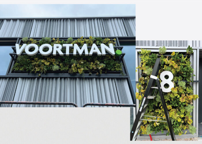 voortman logo en lichtreclame