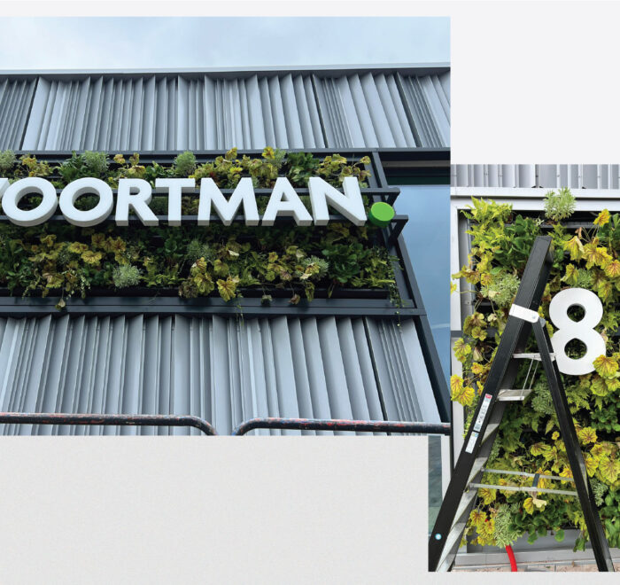voortman logo en lichtreclame